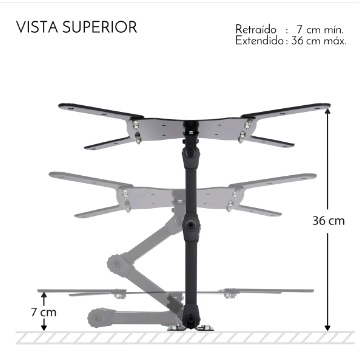 Soporte articulado economico pared