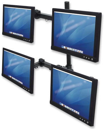 Soporte para 4 monitores o pantallas economico