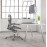 WorkFit-SR, monitor doble, estación de trabajo para escritorio para trabajar de pie o sentado (negro o blanco)